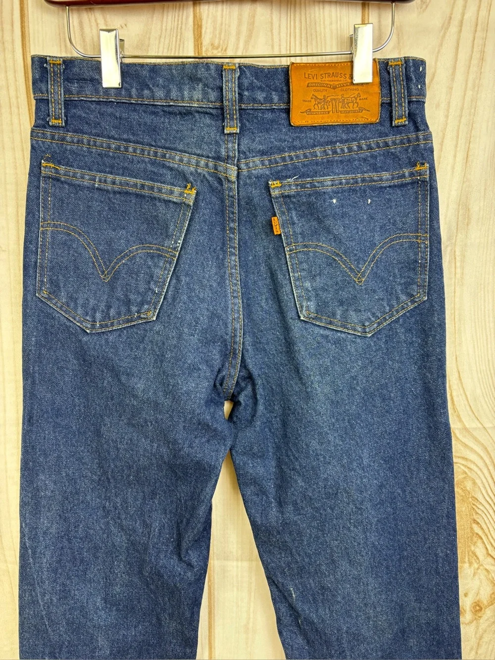 Vintage Levi's Orange Tab 80's 506 Straight Leg USA Men’s Jeans Indigo Sz 30x32